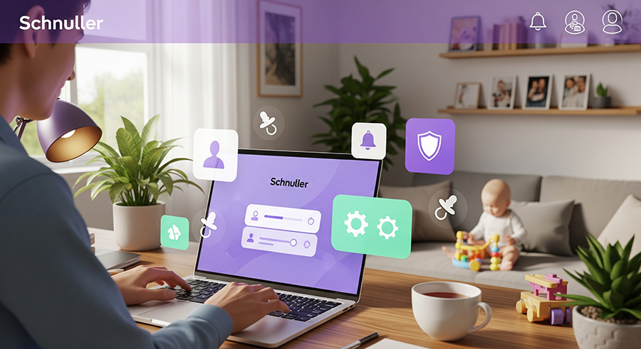Schnuller Kontoeinstellungen Dashboard - Sichere Verwaltung Ihres Familienkontos