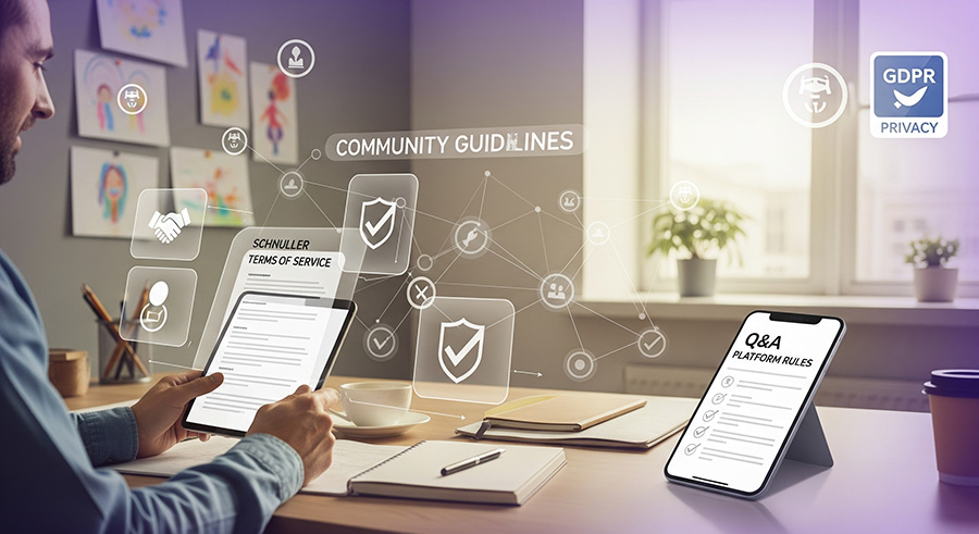 Schnuller Nutzungsbedingungen - Community Richtlinien