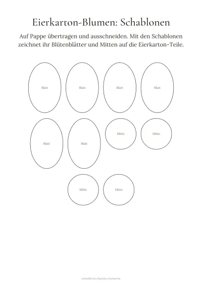 Vorlage: Bastelvorlage zum Ausdrucken