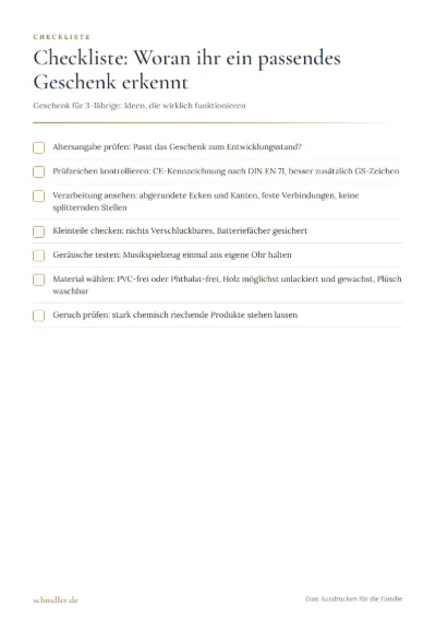Vorschau: Checkliste: Woran ihr ein passendes Geschenk erkennt
