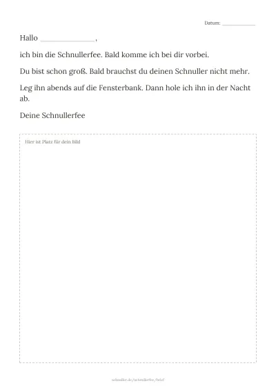 Vorlage: Ankündigung mit kurzen Sätzen