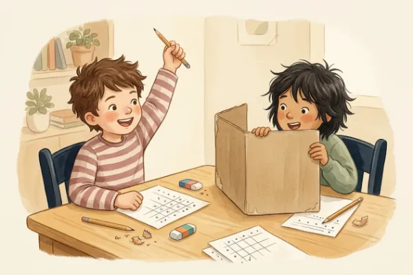 Kind feuert nach einem Treffer gleich weiter – Illustration zur Treffer-Serie