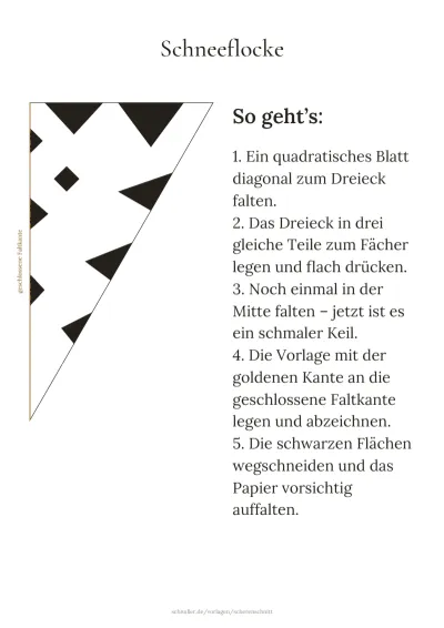 Vorlage: Schneeflocke