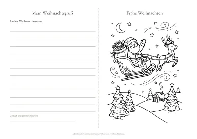 Vorlage: Faltkarte zum Ausmalen