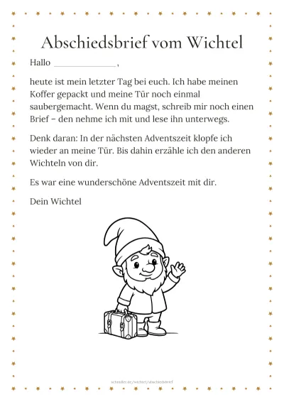 Vorlage: Doppelvorlage: Abschiedsbrief und Antwortblatt
