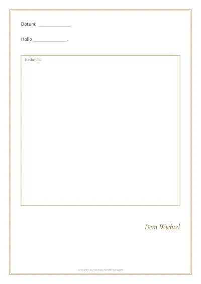 Vorlage: Brief am Computer