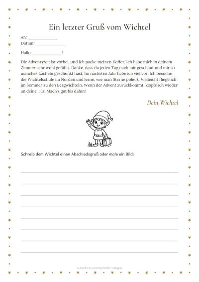Vorlage: Abschiedsbrief