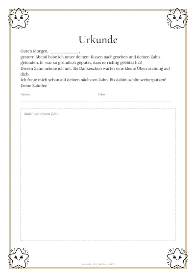 Vorlage: Urkunde und Brief